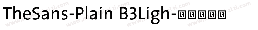 TheSans-Plain B3Ligh字体转换